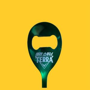 眞露 TERRA ビール 栓抜き グリーン 1個 送料無料 韓国 お酒 酒 ビール 韓国料理 パーティー スプーン オープナー｜kobe-o-ton