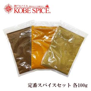 スパイス定番セット 100g 各1袋 ターメリックパウダー クミンパウダー コリアンダーパウダー｜kobe-spice