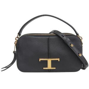 【中古】トッズ 2WAYショルダーバッグ ショルダーバッグ レザー ブラック TOD’S【質屋】【代引き手数料無料】