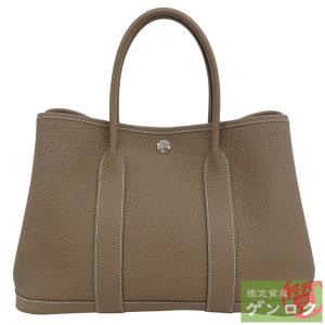 【中古】エルメス ガーデンパーティTPM トートバッグ エトープ ハンドバッグ C刻印(2018年) ネゴンダ エトゥープ HERMES【質屋】