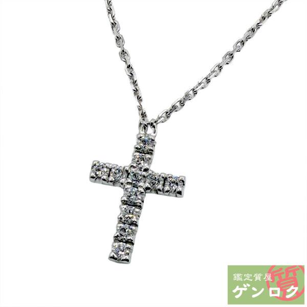 【中古】Cartier カルティエ シンボル クロス ダイヤモンド ネックレス 750WG / ダイ...