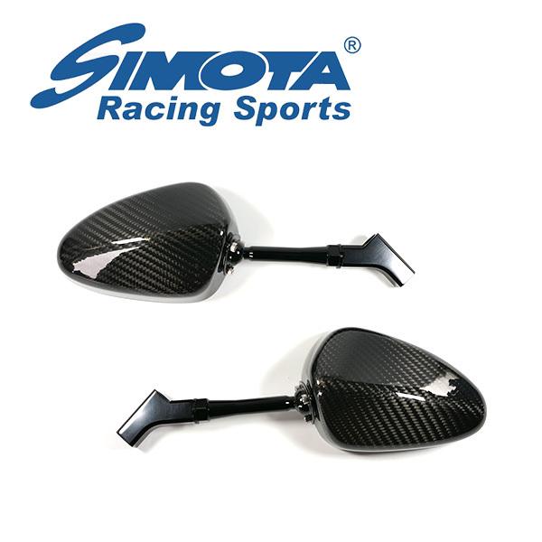 SIMOTA 正規品 バックミラー カーボンファイバーミラー JR-2C