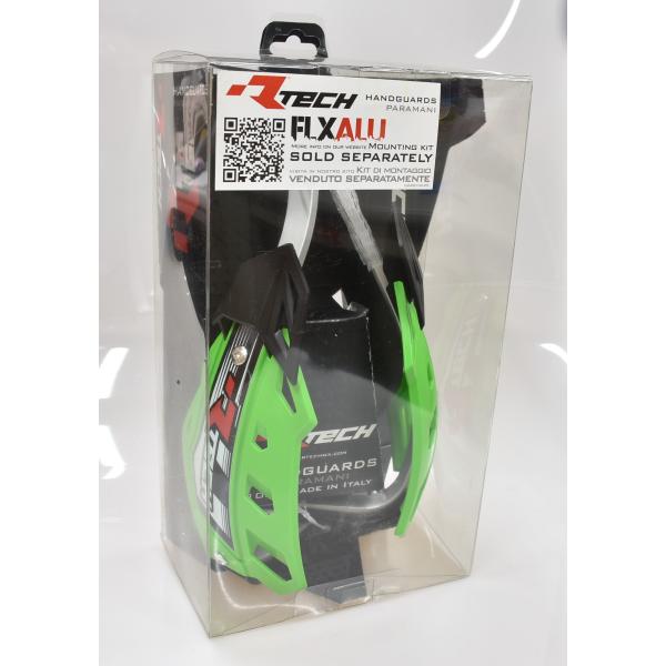 RACETECH FLX アルミ レーステック ハンドガード  一体型 ナックルガード グリーン R...