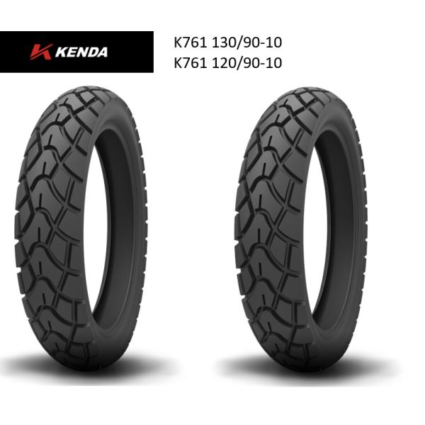 再入荷 KENDA K761 130/90-10 120/90-10 タイヤ 前後2本セット KEN...