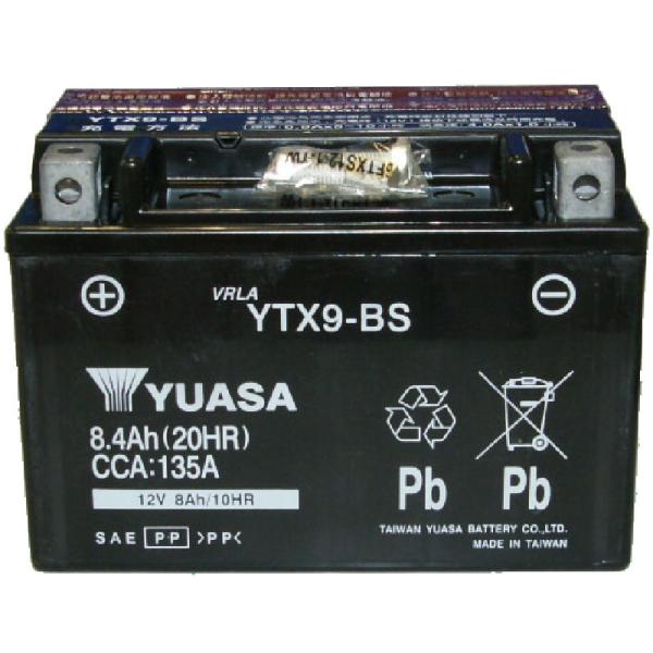 TAIWAN YUASA バイクバッテリー 台湾ユアサバッテリー YTX9-BS 液入充電済
