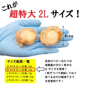 2個買いクーポン ボイル ベビー ほたて 特大...の詳細画像2