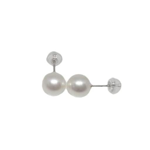 ホワイト系 淡水真珠 直径7.5mm K14WG ピアス 6月 誕生石 パール 恋愛 幸せ ギフト ...