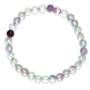 フローライト マルチカラー ブレスレット 8mm 16.5~18.5cm S~LL サイズ