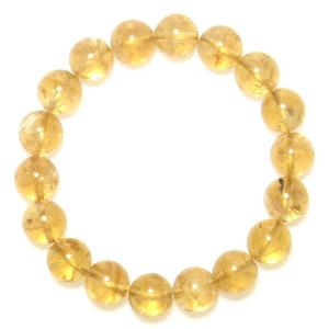 パワーストーン ブレスレット 黄水晶シトリン（9mm×21珠）金運の石