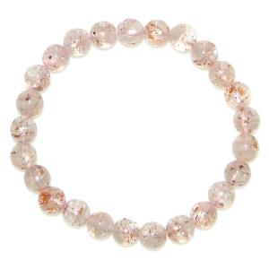 AA オレンジ マイカ サンストーン 8mm きらら ブレスレット