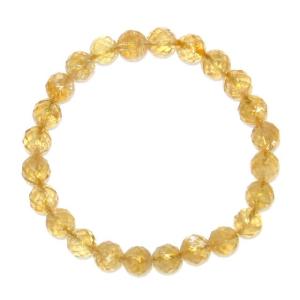パワーストーン ブレスレット 黄水晶シトリン（9mm×21珠）金運の石