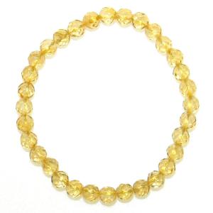 パワーストーン ブレスレット 黄水晶シトリン（9mm×21珠）金運の石