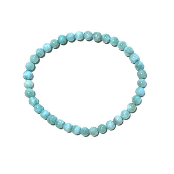 AA ラリマー　カリビアンブルー 4mm ブレスレット