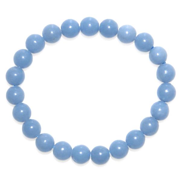 天使のやすらぎ パステルブルーの エンジェライト 8mm ブレスレット