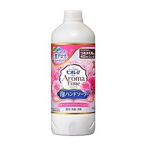 花王(株) ビオレｕ アロマタイム 薬用泡ハンドソープ ロマンティックローズの香り［つめかえ用］400ml(2回分+30ml) 【医薬部外品】 (キャンセル不可)