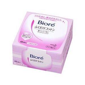 ポイント8倍相当 花王株式会社 ビオレ メイク落とし ふくだけコットン つめかえ用 46枚入×24個｜kobekanken