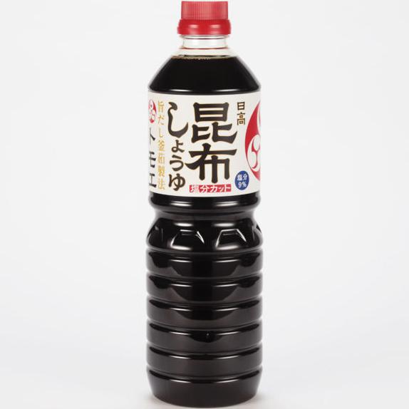 福山醸造 『トモエ日高昆布しょうゆ 塩分カット 1L×3本セット』 （ご注文後のキャンセルは出来ませ...