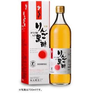 坂元醸造 天寿りんご黒酢 700ml×12本 （特定保健用食品）｜kobekanken