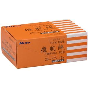 優肌絆　不織布(肌)3251 12mm✕7m サージカルテープセット 日東電工・日東メディカル サージカルテープ 優肌絆(ゆうきばん