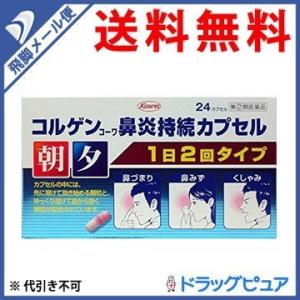 【第(2)類医薬品】【●メール便にて送料無料 代引不可】 興和 コルゲンコーワ鼻炎持続カプセル 24カプセル （メール便は発送から10日前後がお届け目安です）｜kobekanken