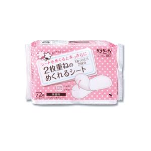 小林製薬 サラサーティコットン100 2枚重ねのめくれるシート 36組（72枚） 【北海道・沖縄は別途送料必要】｜kobekanken