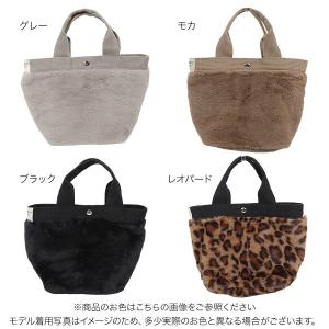 トートバッグ ファーバッグ エコファー 手提げ...の詳細画像1