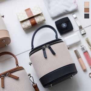 2wayバニティバッグ レディース ハンドバッグ 配色 異素材