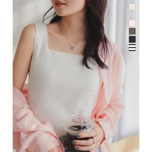 ノースリーブ ニット トップス レディース インナー