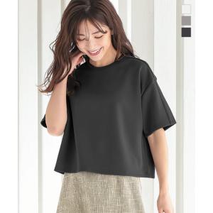 Tシャツ トップス レディース 春 夏 半袖 ダイバーボックス ドロップショルダー レイヤード C5272｜kobelettuce