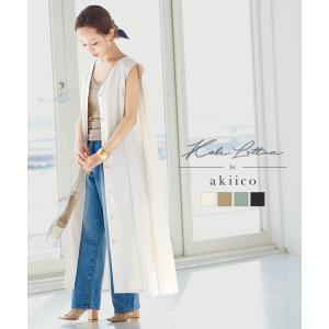 ロングジレ レディース 田中亜希子さんコラボ ノースリーブ