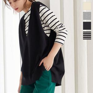 ベスト ニットベスト レディース トップス レイヤード