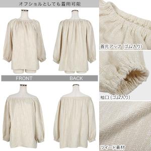 ブラウス レディース 長袖 40代 50代 3...の詳細画像2