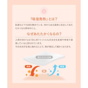 発熱リブニットトップス レディース 長袖 フィ...の詳細画像5