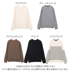 ニット レディース 長袖 セーター アンチピリ...の詳細画像1