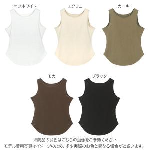 カップ付き キャミソール タンクトップ ノース...の詳細画像1