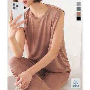 トップス ノースリーブ クルーネック Tシャツ ...の商品画像