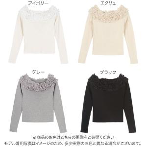 トップス レディース 40代 上品 オフショル...の詳細画像1