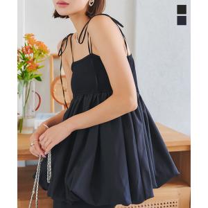 トップス レディース キャミソール ペプラム バ...の商品画像