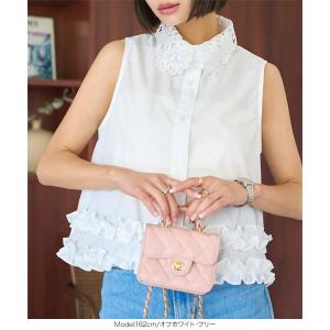 ブラウス シャツ レディース トップス 裾フリ...の詳細画像5