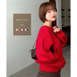 yuri.さんコラボ スウェット レディース スエット トレーナー トップス 長袖 裏起毛 40代 50代 ロゴ C7669
