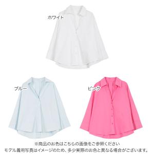 ブラウス シャツ レディース スキッパー フレ...の詳細画像1