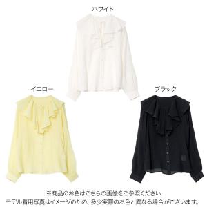 ブラウス レディース シアー 春夏 トップス ...の詳細画像1