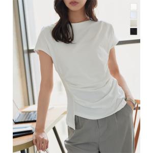 セール Tシャツ 接触冷感 レディース ドレープ UVカット 40代 30代 オフィスカジュアル フレンチスリーブ 爆買 C7889送料無料メ便対応