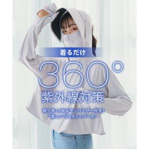 セール UVカットパーカー レディース 接触冷...の詳細画像4