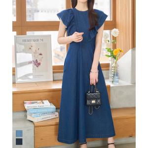 ワンピース ロング デニムワンピース レディース...の商品画像
