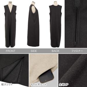 マタニティ ロングワンピース 授乳 フロントフ...の詳細画像2