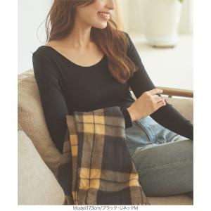 ロンT Tシャツ 発熱インナー レディース &...の詳細画像5