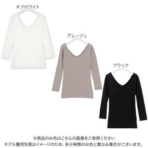 Tシャツ トップス レディース 発熱 インナー...の詳細画像1