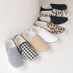 スリッポン レディース シューズ ぺたんこ 靴 シンプル