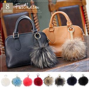 ファーアクセサリー リアルファー ファーチャーム ファー小物 J458